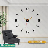 3D DIY Wooden Clock For Wall Decor