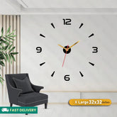 3D DIY Wooden Clock For Wall Decor