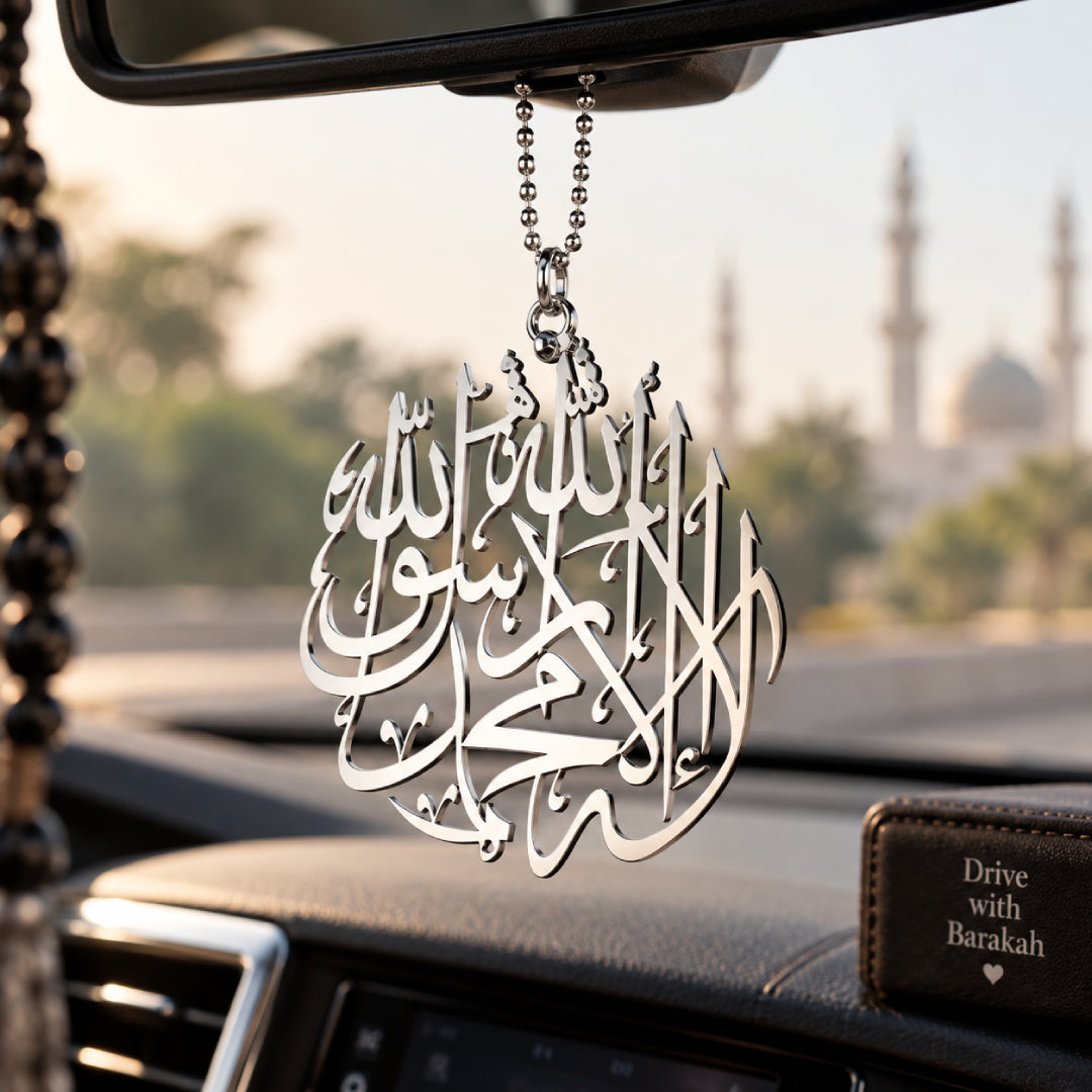 1st Kalma metal car hanging pendant gold and silver