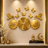 40 inch black golden wooden Islamic wall clock