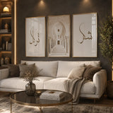 3 piece Islamic poster set Islamic wall art for living room Pakistan