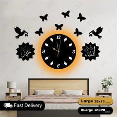 Our Sweet Home Wooden Clock For Wall Decor