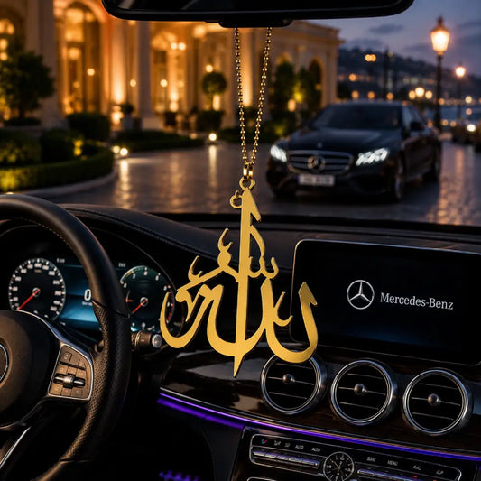Allah Car Hanging Pendant | Premium Islamic Rear View Mirror Car Decor in Pakistan