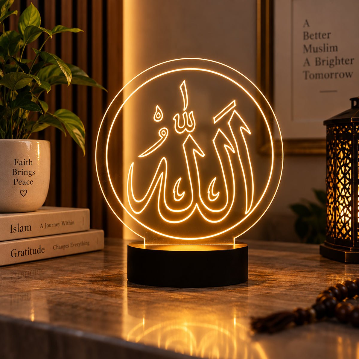 Personalized heart-shaped stand with names and date
