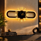 AuraClock 2-in-1 Vertical and Horizontal Neon Wall Clock