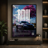 BMW M4 Cherry Drive premium car wall art Pakistan