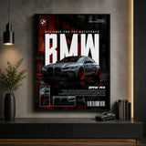BMW M4 Race Track premium car wall art Pakistan