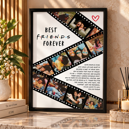 Black film style customised photo wall decor