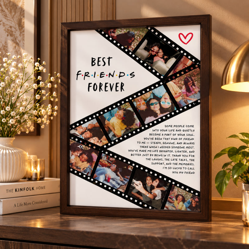 Best Friends Forever customised film style wall art