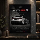 Built to Dominate RS5 inspired premium car wall art Pakistan