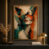 Butterfly Vision abstract portrait wall art Pakistan