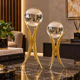 Gilded wheat stand luxury decorative spheres