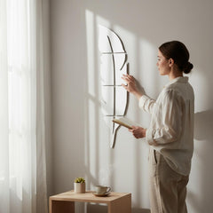 Elegant Feather Mirror Art PG-0007