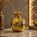 Gold pomegranate showpiece vases for centre table decoration Pakistan