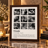 Dark Brown customised best friends wall decor