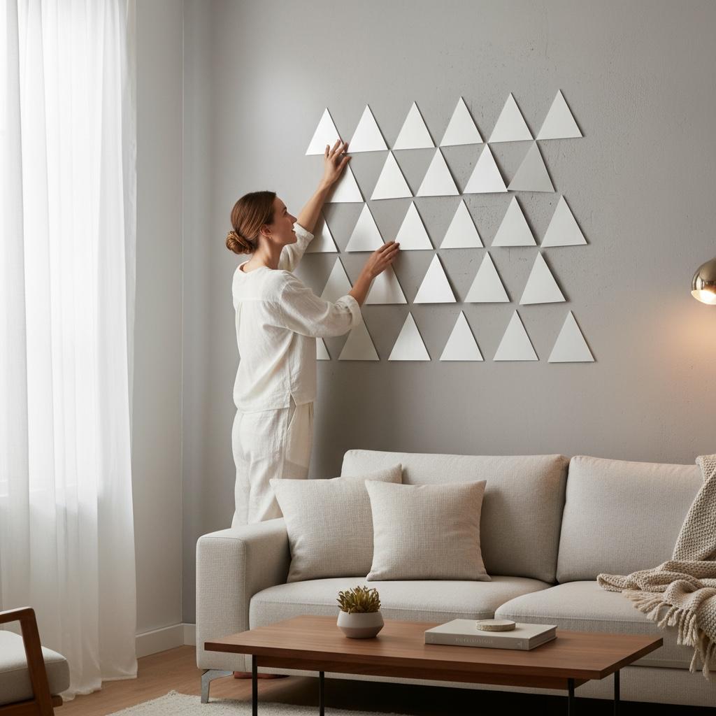 Geometric Mirror Wall Tiles 24 Pieces PG-0006