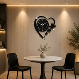 Silent non ticking acrylic wall clock