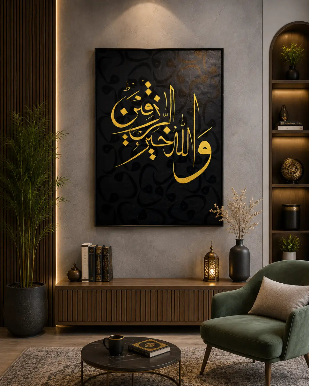 silver Islamic acrylic wall art frame