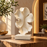 Modern abstract coral petal table decor