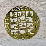 Gold Loh-e-Qurani Acrylic Mirror Wall Art premium Islamic decor Pakistan