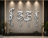 Set of 4 Allah Names Islamic Wall Art – Premium MDF & Acrylic Mirror Decor