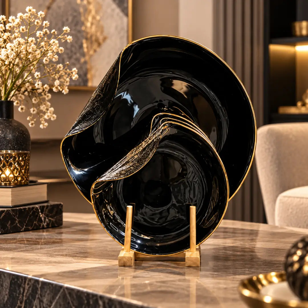Luxury 7 Piece Serving Plate Set with Gift Box