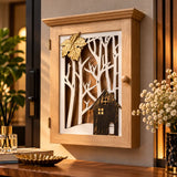Luxury Wooden Wall Mounted Key Holder Box