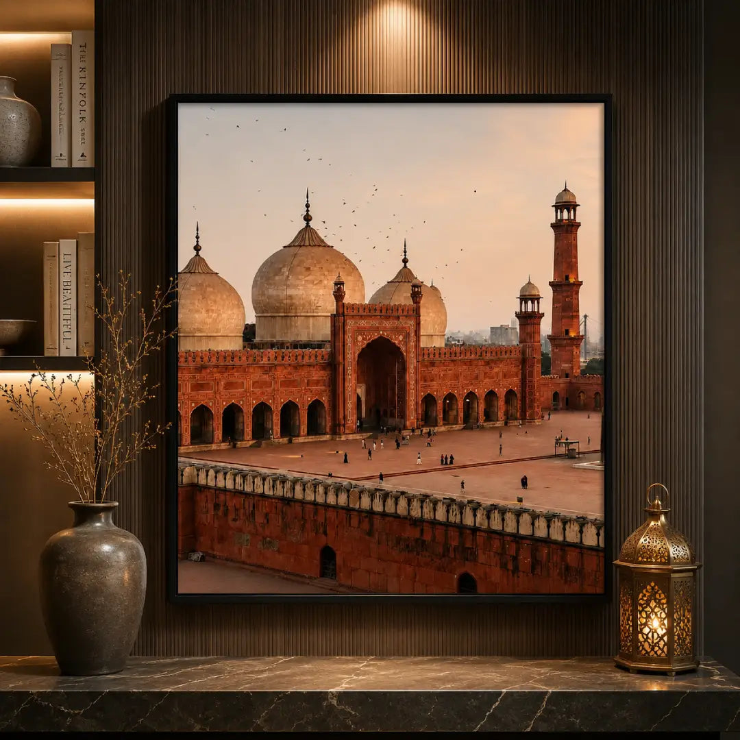 Majesty of Lahore Badshahi Mosque wall art Pakistan