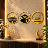 Golden Masjid Al Aqsa Al Haram An Nabawi wall art