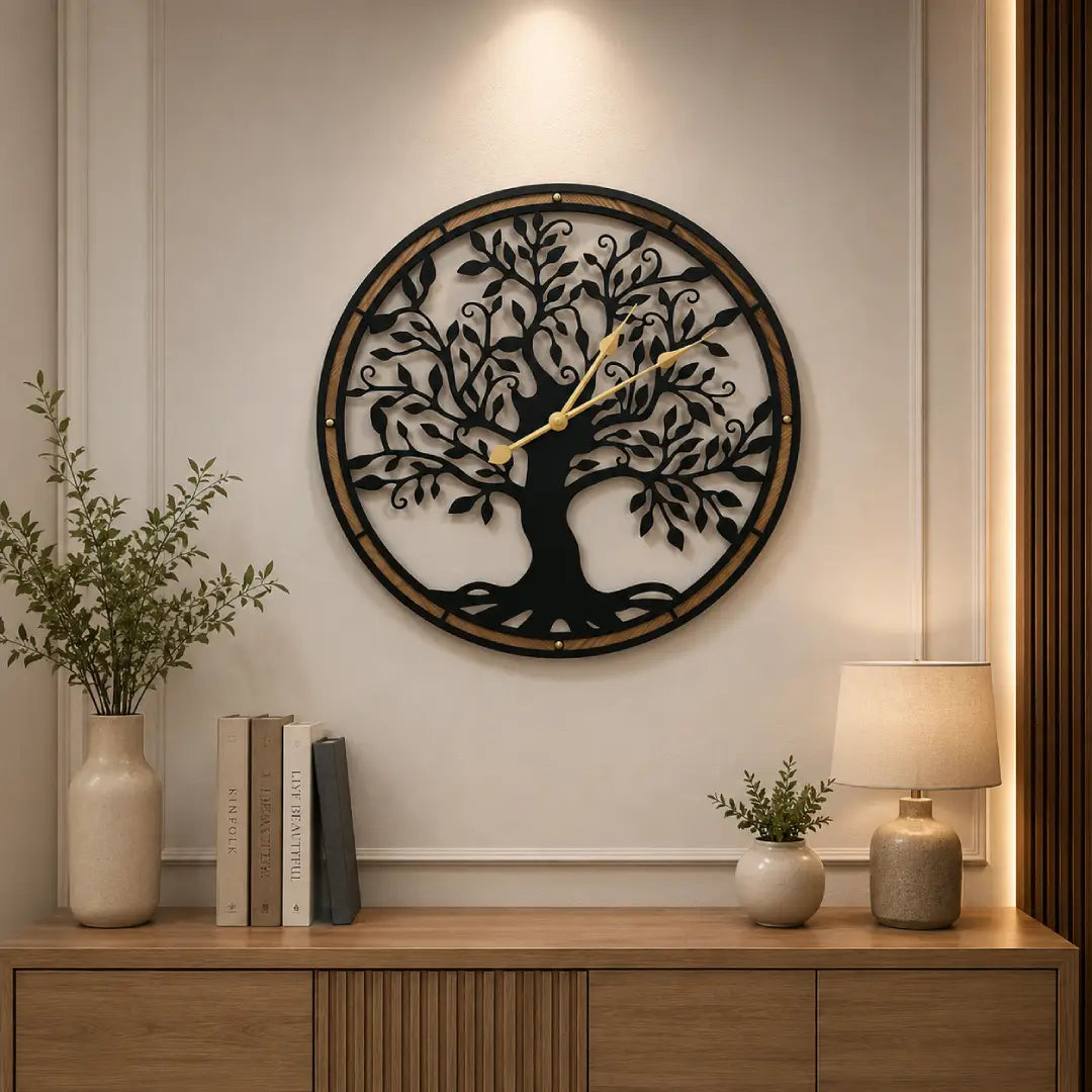 Decorative wall clock for dining room