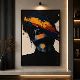 Midnight Veil bold abstract wall art Pakistan