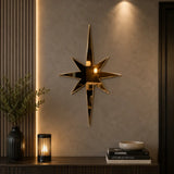 mirror acrylic star wall decoration golden white Pakistan