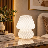 Aesthetic mushroom LED bedside lamp
