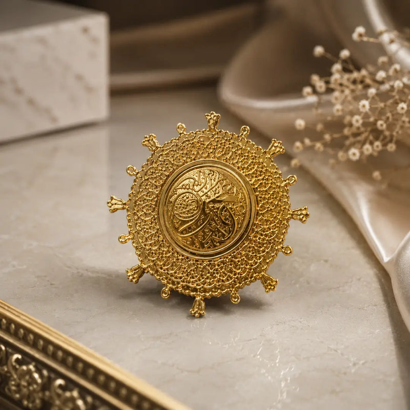 New Golden Masjid Nabawi Badge | Premium Islamic Metal Badge