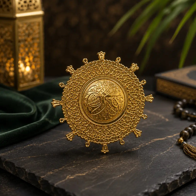New Golden Masjid Nabawi Badge | Premium Islamic Metal Badge