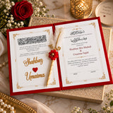 Elegant Islamic wedding keepsake booklet
