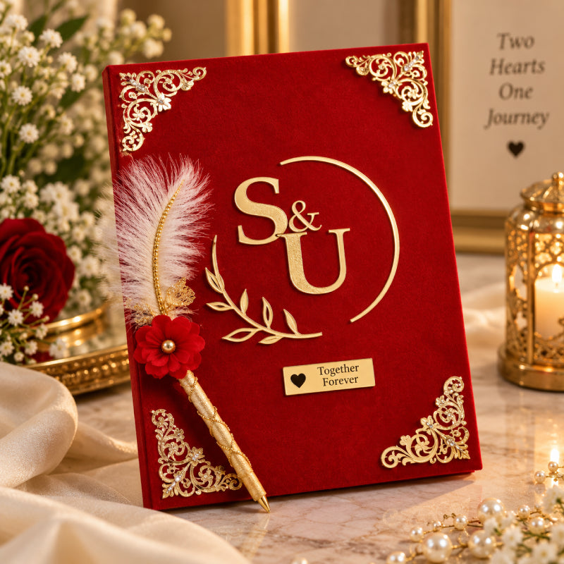 Nikkah booklet with pen