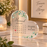 Personalized anniversary keepsake plaque