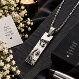 Unique personalized eye pendant necklace