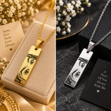 Custom name eye pendant necklace