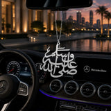 Sallallahu Alaihi Wasallam (SAW) Car Hanging Pendant | Premium Islamic Rear View Mirror Decor in Pakistan
