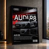 R8 Night Run premium car wall art Pakistan