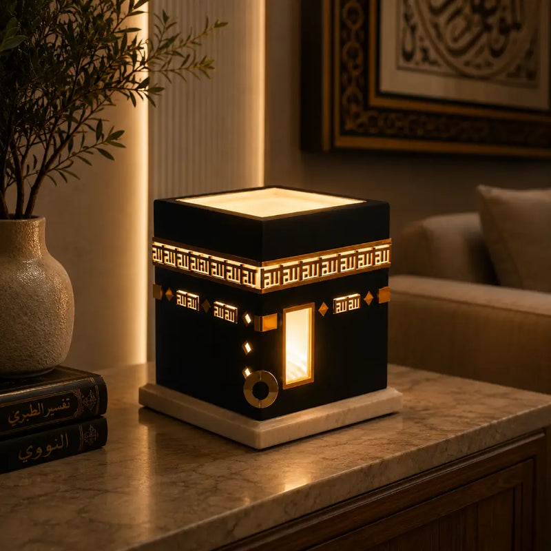Remote controlled illuminated Kaaba lamp Islamic night light Pakistan