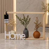 Rustic wood Home shadow box with miniature vases decorative home showpiece Pakistan