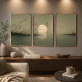 Modern sage green wall decor for home