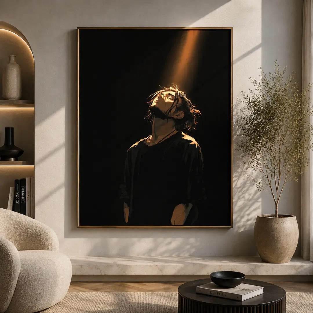 Spotlight Within minimal dark wall art Pakistan