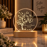 Personalized couples LED night lamp
