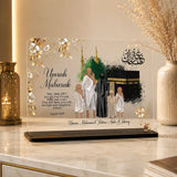 Umrah Mubarak acrylic plaque Kaaba Islamic gift Pakistan