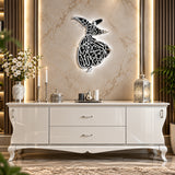 Whirling Dervish wall art Golden Silver Pakistan