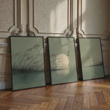 Modern neutral wall art set for home